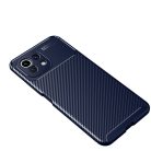 RMPACK Xiaomi Mi 11 Lite 4G/5G Szilikon TPU NEW Carbon Fiber - Karbon Minta Sötétkék