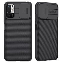   RMPACK Xiaomi Redmi Note 10 5G Nillkin Tok CamShield Pro Kameravédővel Ütésállókivitel Fekete