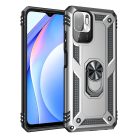 RMPACK Xiaomi Redmi Note 10 5G Armor Tok Ütésálló 2in1 PC TPU Series Gyűrűs - Kitámasztható Ezüst