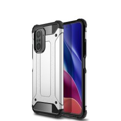   RMPACK Xiaomi Poco F3 / Mi 11i 5G Ütésálló Armor Tok Guard Series 2in1 Ezüst