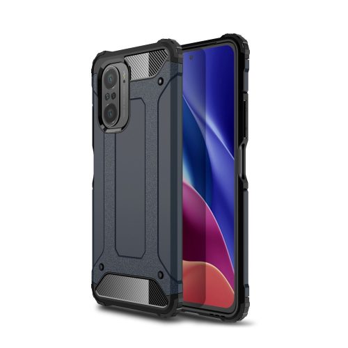 RMPACK Xiaomi Poco F3 / Mi 11i 5G Ütésálló Armor Tok Guard Series 2in1 Sötétkék