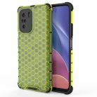 RMPACK Xiaomi Poco F3 / Mi 11i 5G Ütésállókivitel Szilikon Tok Honeycomb Shock-Proof TPU Zöld