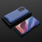 RMPACK Xiaomi Poco F3 / Mi 11i 5G Ütésállókivitel Szilikon Tok Honeycomb Shock-Proof TPU Kék