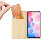 RMPACK Xiaomi Poco F3 / Mi 11i 5G Tok Dux Ducis Skin Pro Series Notesz Kártyatartóval Premium Arany