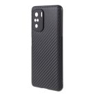 RMPACK Xiaomi Poco F3 / Mi 11i 5G Szilikon Tok Carbon Mintázattal TPU Fekete