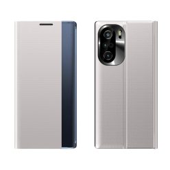   RMPACK Xiaomi Poco F3 / Mi 11i 5G Notesz Tok Prémium View Window Ablakos Szürke