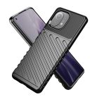 RMPACK Xiaomi Mi 11 Szilikon Tok Twill Ütésálló Thunder Series Kivitel Fekete