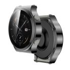 RMPACK Huawei Watch GT2 Pro / Classic / Sport Kijelzővédő Védőkeret TPU Szilikon + Temperd Glass Üvegfólia 2in1 Szürke