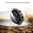 RMPACK Huawei Watch GT2 Pro / Classic / Sport Kijelzővédő Védőkeret TPU Szilikon + Temperd Glass Üvegfólia 2in1 Szürke