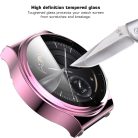 RMPACK Huawei Watch GT2 Pro / Classic / Sport Kijelzővédő Védőkeret TPU Szilikon + Temperd Glass Üvegfólia 2in1 Pink