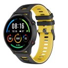 RMPACK Xiaomi Mi Watch Óraszíj Szilikon Pótszíj Sport Style Fekete/Sárga