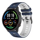 RMPACK Xiaomi Mi Watch Óraszíj Szilikon Pótszíj Sport Style Sötétkék/Fehér