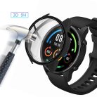 RMPACK Xiaomi Mi Watch Védőkeret Protetive Cover 2in1 Üvegfóliával Tempered Glass 2in1 Fekete