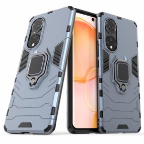   RMPACK Honor 50 / Huawei Nova 9 Védőtok Ring Guard Gyűrűs 2in1 Tok Ütésálló - Kitámasztható TPU Hybrid Kék