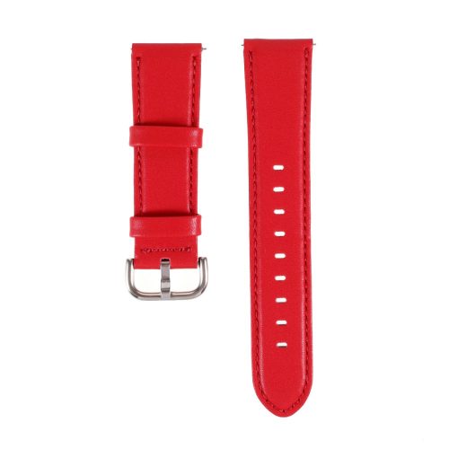 RMPACK Samsung Galaxy Watch 42mm Bőrszíj Pótszíj 20mm SolidSeries Piros