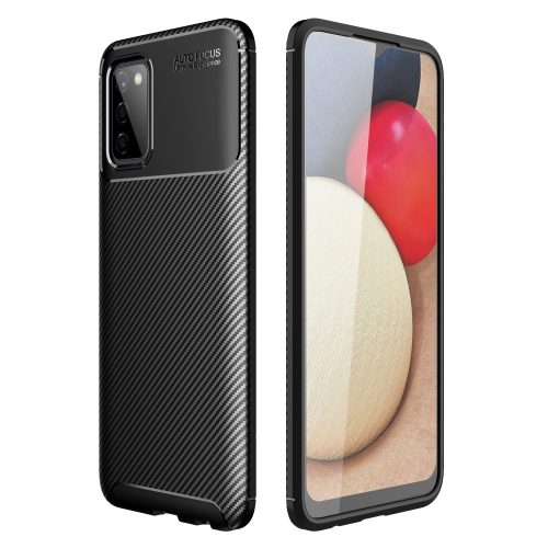 RMPACK Samsung Galaxy A03s Szilikon TPU NEW Carbon Fiber - Karbon Minta Fekete