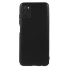 RMPACK Samsung Galaxy A03s Szilikon Tok Carbon Mintázattal TPU Fekete