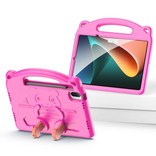 RMPACK Xiaomi Pad 5 / Pad 5 Pro Tok Ütésállókivitel EVA Series ShockProof DUX DUCIS Panda Kitámasztható Pink