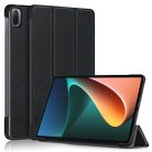 RMPACK Xiaomi Pad 5 / Pad 5 Pro Tok Tri-Fold Premium Kitámasztható Notesz Auto Wake / Sleep Funkcióval Fekete