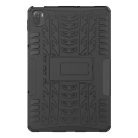 RMPACK Xiaomi Pad 5 / Pad 5 Pro Tok Ütésállókivitel Kitámasztható Rugged Touch Csuszásgátló 2in1 TPU+PC Fekete