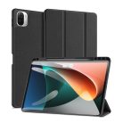 RMPACK Xiaomi Pad 5 / Pad 5 Pro Notesz Tok DUX DUCIS Domo Series Kitámasztható 2in1 PU+TPU SmartCover Fekete