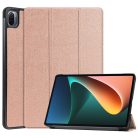 RMPACK Xiaomi Pad 5 / Pad 5 Pro SmartCase Tok Kitámasztható Tri-Fold Series ON/OFF Mágneses Rózsaarany