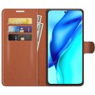 RMPACK Huawei P50 Pro Notesz Tok Business Series Kitámasztható Bankkártyatartóval Barna