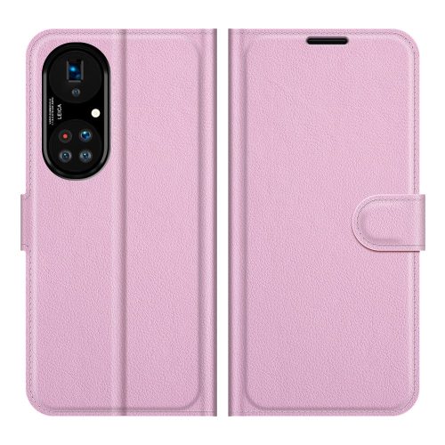 RMPACK Huawei P50 Pro Notesz Tok Business Series Kitámasztható Bankkártyatartóval Rózsaszín