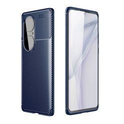   RMPACK Huawei P50 Pro Tok Szilikon TPU NEW Carbon Fiber - Karbon Minta Kék