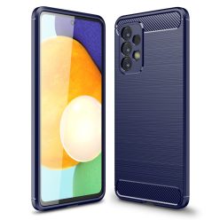   RMPACK Samsung Galaxy A53 5G Szilikon Tok Ütésállókivitel Karbon Mintázattal Kék