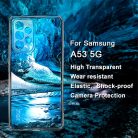 RMPACK Samsung Galaxy A53 5G Tok Szilikon TPU IMAK UX-5 Shock Lencsevédővel Flexible Áttetsző