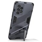 RMPACK Samsung Galaxy A53 5G Tok Ütésállókivitel Kitámasztható PC + TPU 2in1 Anti-Drop Series Kameralencse védelemmel Sötétkék