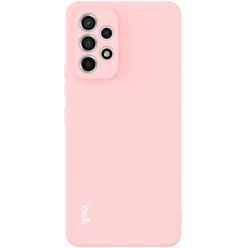   RMPACK Samsung Galaxy A53 5G Szilikon Tok IMAK UC-2 Series Solid Color TPU Lencsevédővel Rózsaszín