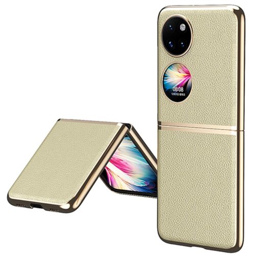 RMPACK Huawei P50 Pocket Tok Electro Style Bőrmintázattal Arany