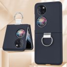 RMPACK Huawei P50 Pocket Tok Ring Style Gyűrűs Metal Series Fényes Sötétkék