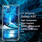 RMPACK Samsung Galaxy A33 5G Tok Szilikon TPU IMAK UX-5 Shock Lencsevédővel Flexible Áttetsző