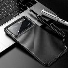 RMPACK Xiaomi Poco X4 Pro 5G Tok Szilikon TPU NEW Carbon Fiber - Karbon Minta Fekete