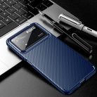 RMPACK Xiaomi Poco X4 Pro 5G Tok Szilikon TPU NEW Carbon Fiber - Karbon Minta Sötétkék