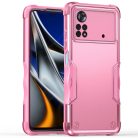 RMPACK Xiaomi Poco X4 Pro 5G ShockProof Tok Ütésállókivitel Csúszásgátló Mintázat Hybrid TPU Protective Pink