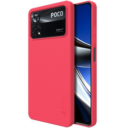 RMPACK Xiaomi Poco X4 Pro 5G Nillkin Tok Super Frosted Shield Series Piros