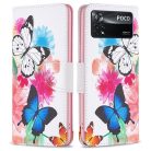 RMPACK Xiaomi Poco X4 Pro 5G Notesz Tok Mintás Kitámasztható - Kártyatartóval Colorful Series A01