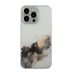   iPhone 13 Pro 6.1' Mintás Szilikon Tok Marble Series TPU A01