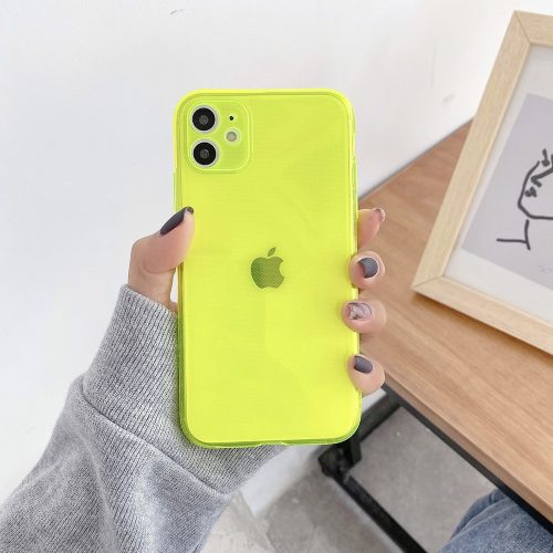 iPhone 11 Szilikon Tok UV TPU Style Sárga