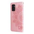 RMPACK Samsung Galaxy A13 Notesz Tok Mintás Mandala Style Kitámasztható Bankkártyatartóval Rózsaarany