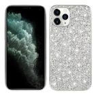 iPhone 12 / iPhone 12 Pro Szilikon Tok Csillámló Glitteres Ezüst