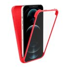 iPhone 12 Pro Tok Szilikon Hybrid 2in1 Csúszásgátló Soft TPU Piros