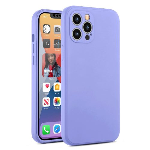 iPhone 12 Pro Tok Szilikon Hybrid 2in1 Csúszásgátló Soft TPU Lila