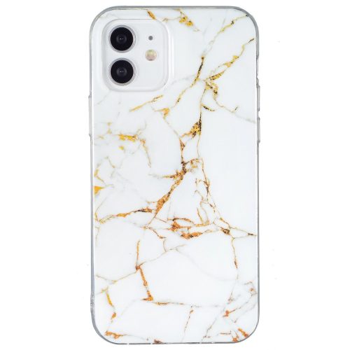 iPhone 12 / iPhone 12 Pro Szilikon Tok Mintás Marble Style Mintázattal B02