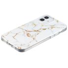 iPhone 12 / iPhone 12 Pro Szilikon Tok Mintás Marble Style Mintázattal B02