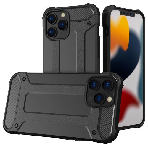 iPhone 14 Pro Tok Armor 2in1 Hybrid Ütésállókivitel TPU+PC Fekete